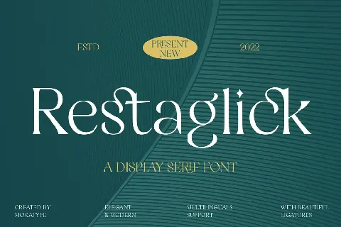 Restaglick font