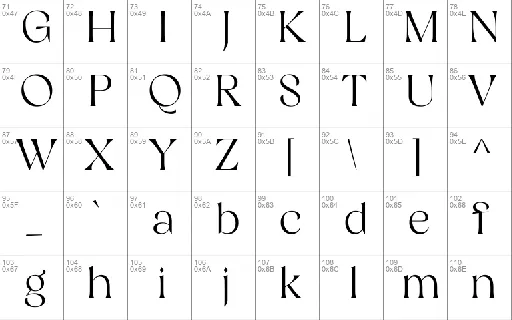 Restaglick font