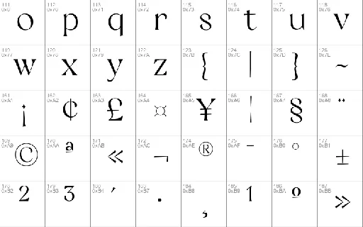 Restaglick font