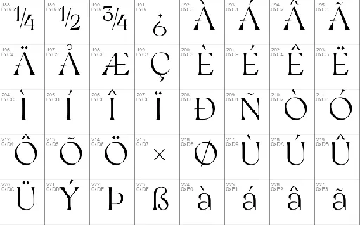 Restaglick font