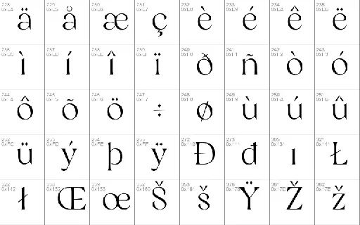 Restaglick font