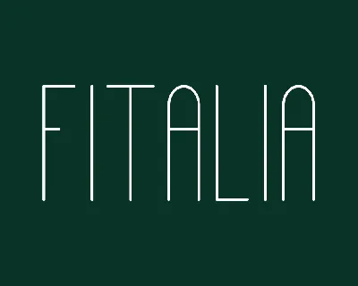 Fitalia font