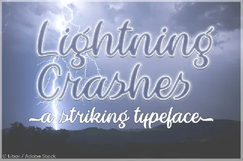 Lightning Crashes Script font