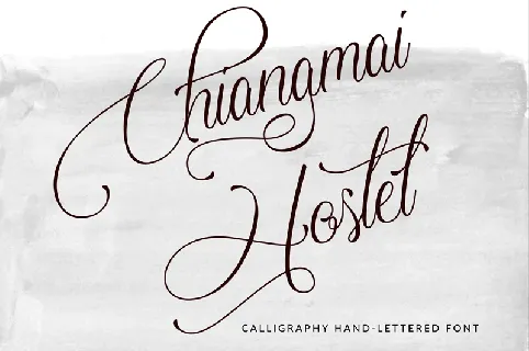 Chiangmai Hostel Free font