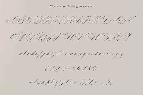 Washington font