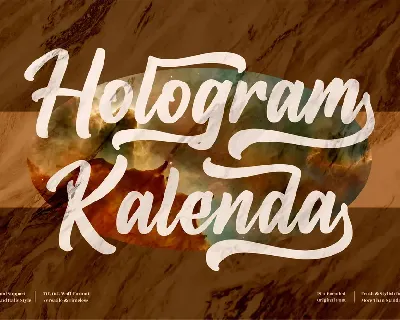 Hologram Kalenda font