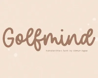 Golfmind font