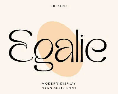 Egalie font