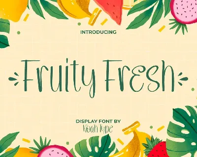 Fruity Fresh Demo font