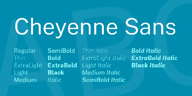 Cheyenne Sans font