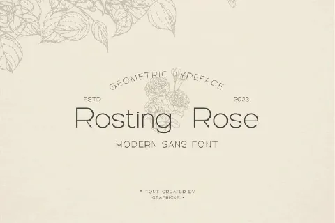 Rosting Rose font