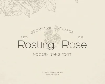 Rosting Rose font