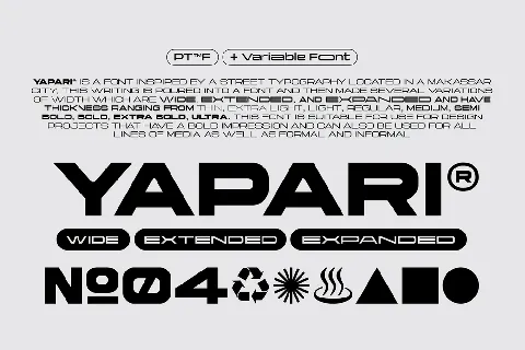 Yapari font