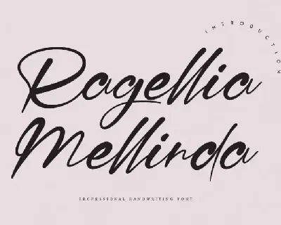 Ragellia Mellinda Script font