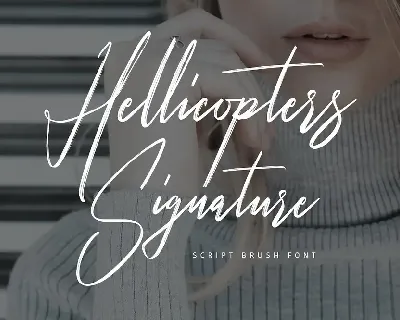 Hellicopters Script font