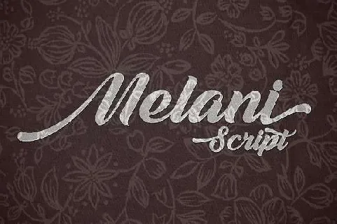 Melani Script font