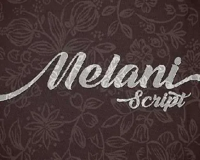 Melani Script font