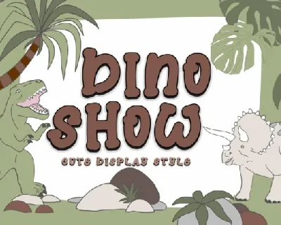 Dino Show Display font