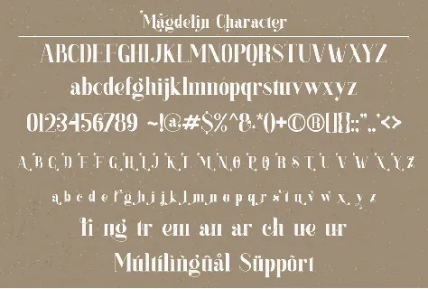 Magdelin font