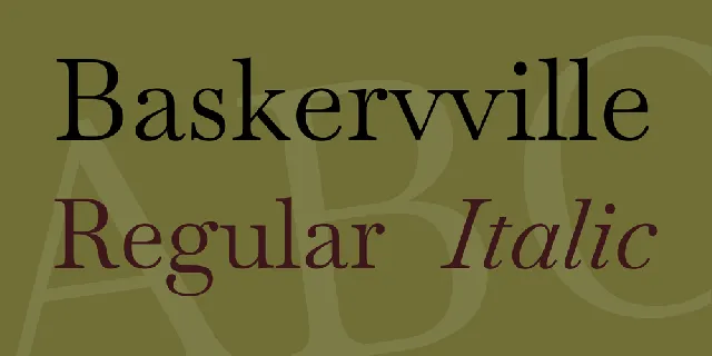 Baskervville font