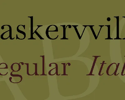 Baskervville font