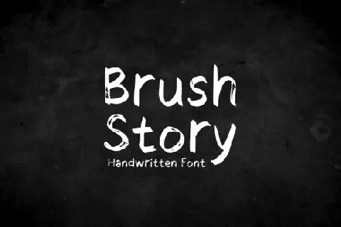 Brush Story font