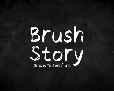 Brush Story font