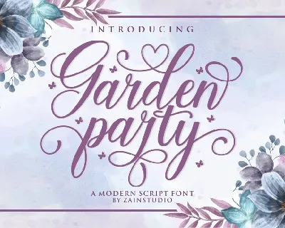 Garden Party font