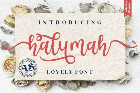 Halymah Calligraphy font