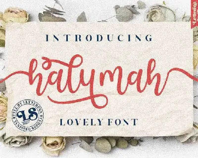 Halymah Calligraphy font