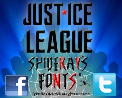 JUSTICE LEAGUE font