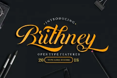 Brithney Script font