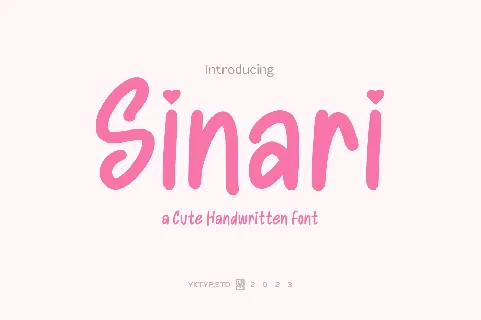 Sinari Demo font