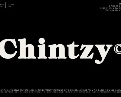 ZT Chintzy Family font