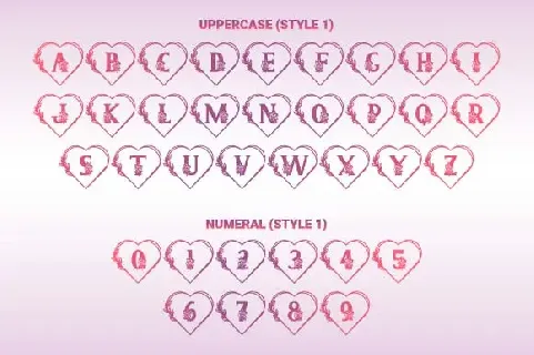 Sweety Camellia Monogram font