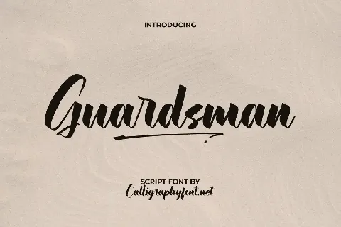 Guardsman Demo font