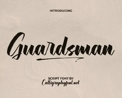 Guardsman Demo font