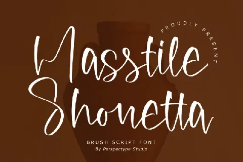 Masstile Shonetta font