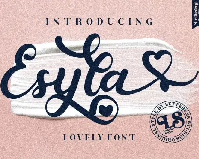 Esyla Script font