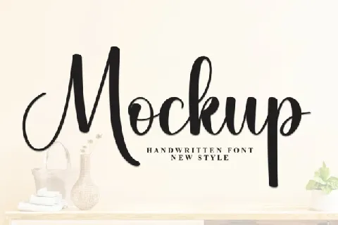 Mockup Script font