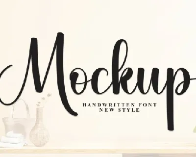 Mockup Script font