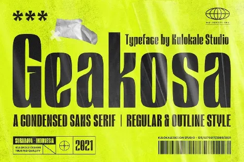 Geakosa font