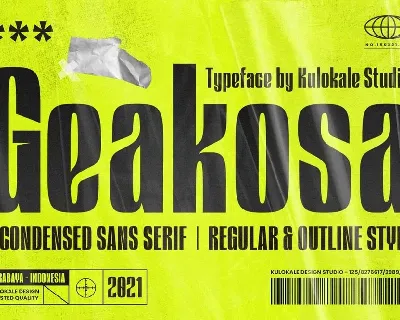 Geakosa font