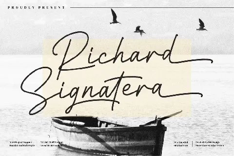 Richard Signatera font