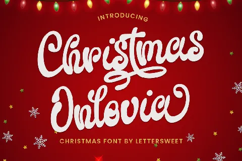 Christmas Onlovia font