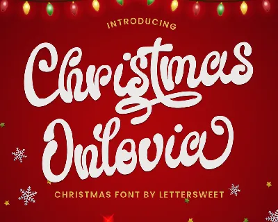 Christmas Onlovia font