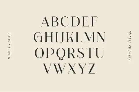 Giarek - Demo Version font