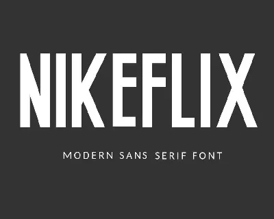 Nikeflix font