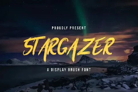 Stargaze Brush font