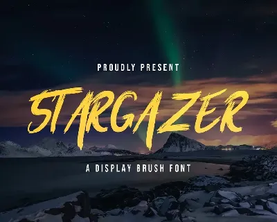 Stargaze Brush font